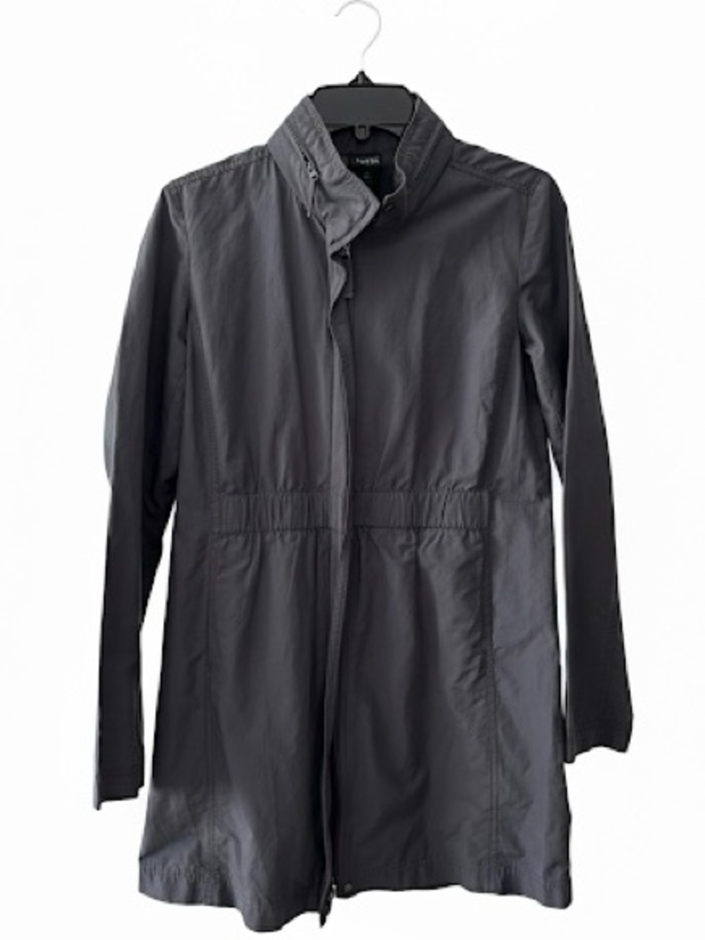 Eileen Fisher Jacket Gray Lightweight Hooded Sz XS